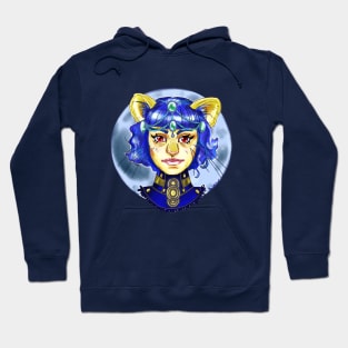 Mystical Werecat under the Moonlight Hoodie